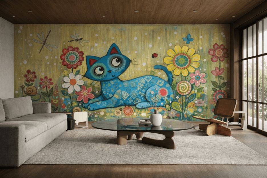 Whimsical Feline Garden