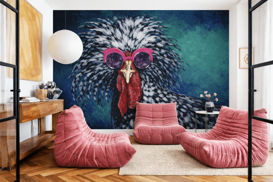 Chic Rooster Portrait