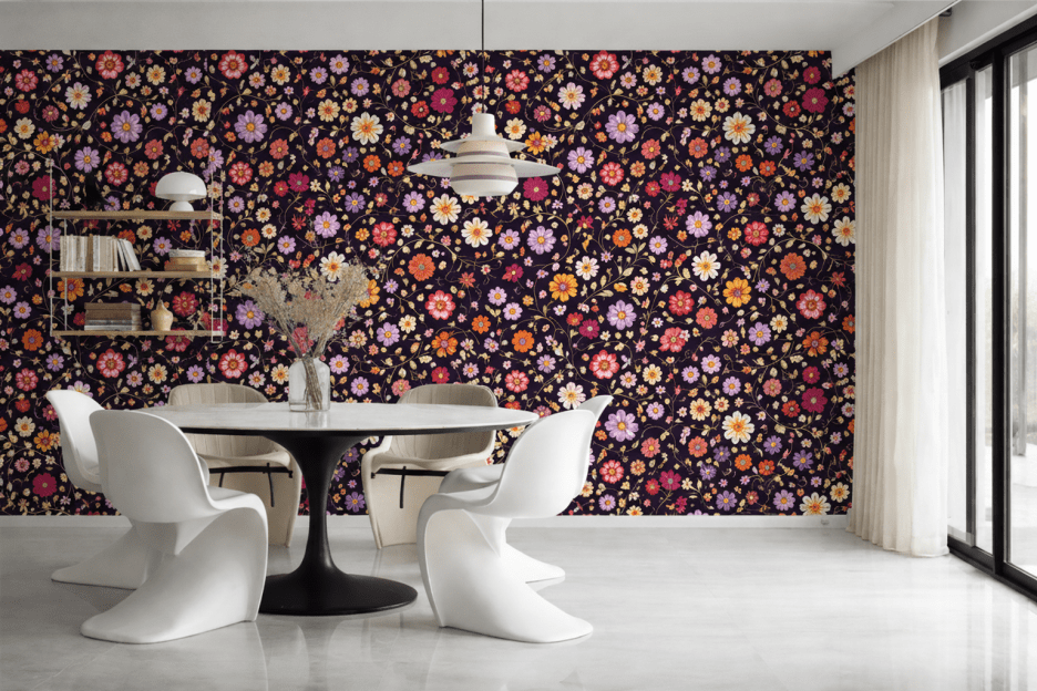 Saffron Blossom Tapestry