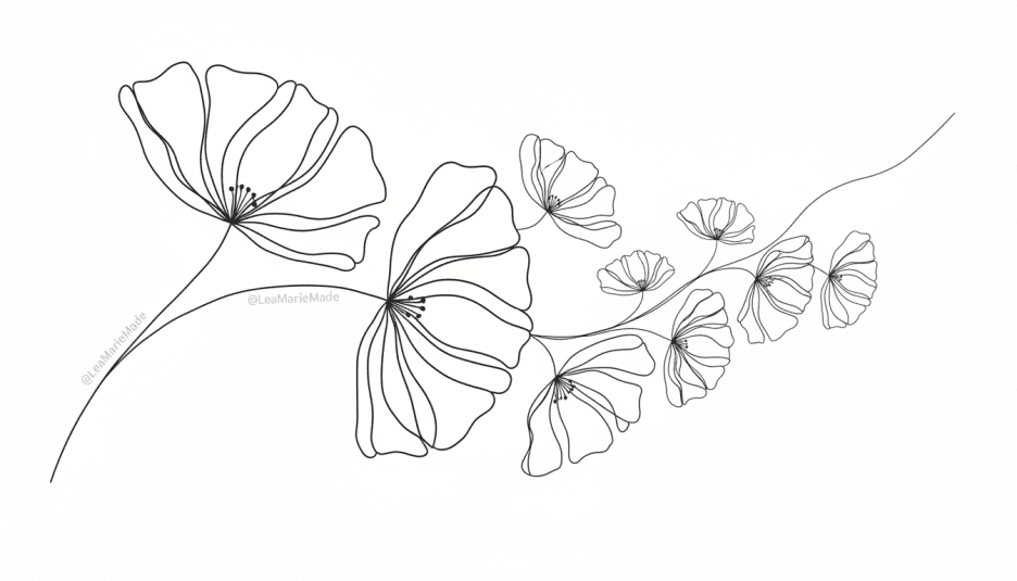 Ember Petal Linework