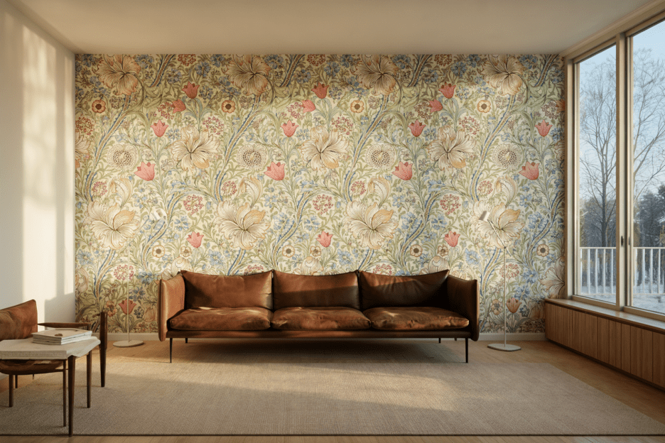 Floral Lattice Tapestry