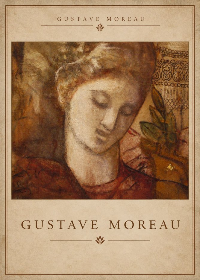 Gustave Moreau Female Head Study No4 - Plakat