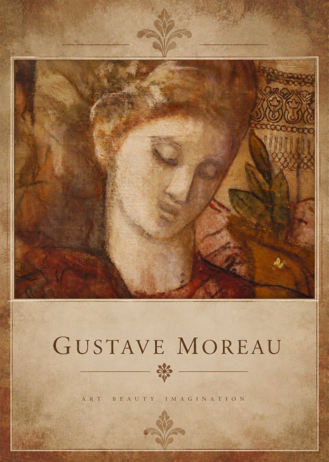 Gustave Moreau Female Head Study No6 - Plakat