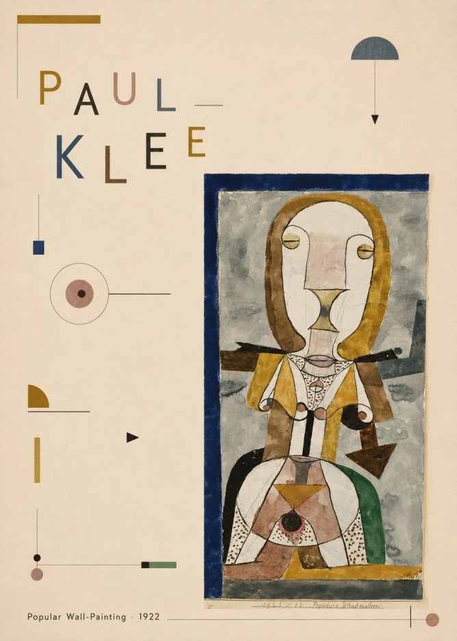 Paul Klee Popular Wall-painting No5 - Plakat