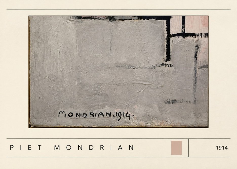 Piet Mondrian Composition 1914 No3 - Plakat