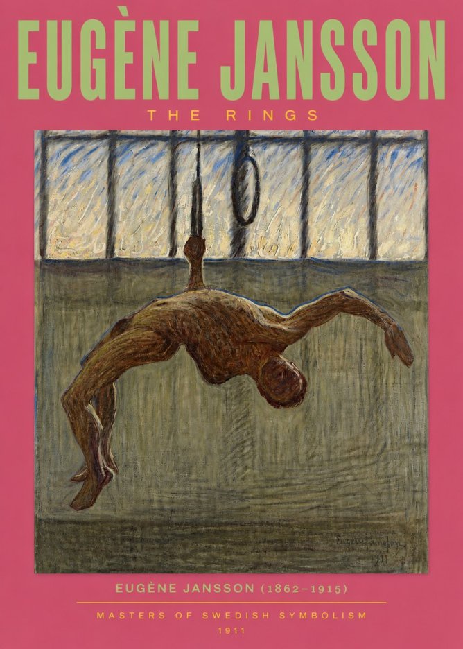 Eugène Jansson The Rings No3 - Plakat
