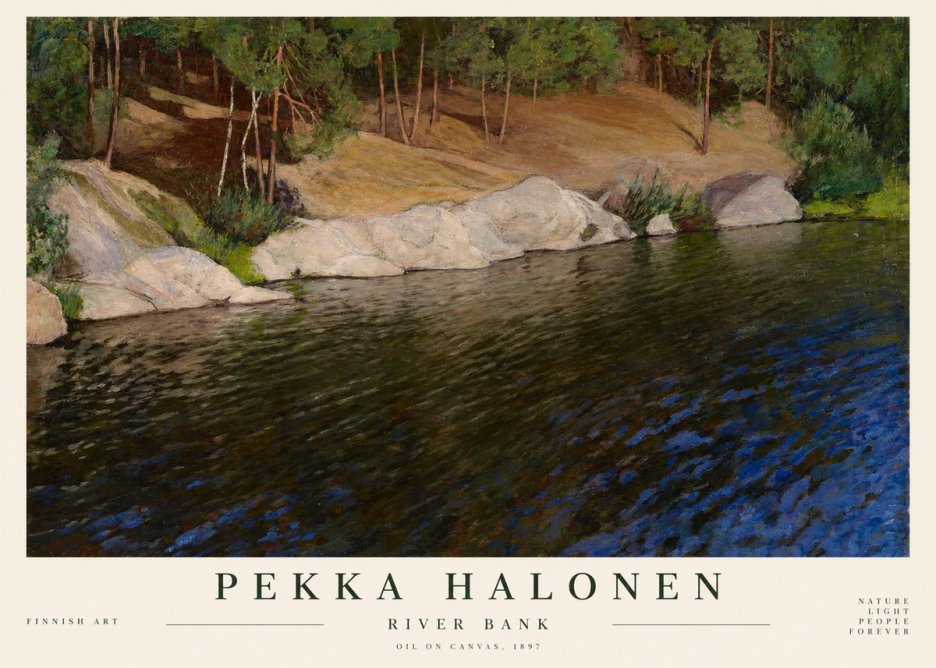 Pekka Halonen River Bank No1 - Plakat