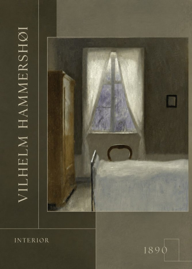 Vilhelm Hammershøi Interior I No2 - Plakat