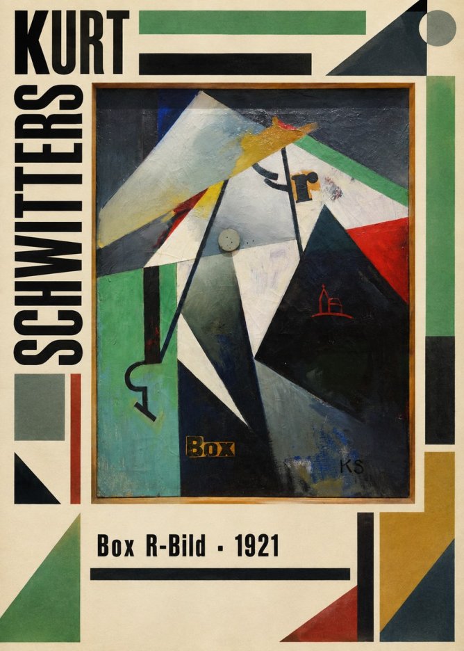 Kurt Schwitters Box R-bild No3 - Plakat