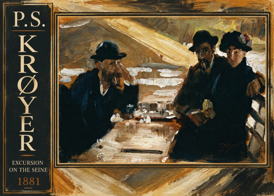 P.S. Krøyer Excursion on the Seine No2 - Plakat