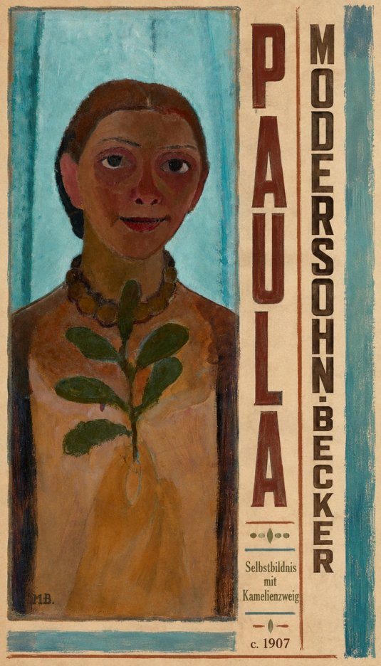 Paula Modersohn-Becker Selbstbildnis Mit Kamelienzweig No4 - Plakat