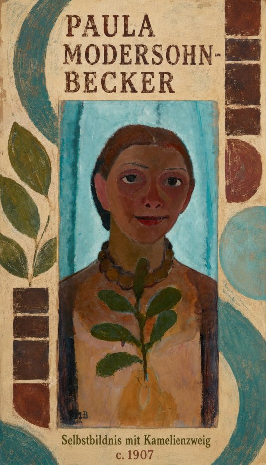 Paula Modersohn-Becker Selbstbildnis Mit Kamelienzweig No6 - Plakat