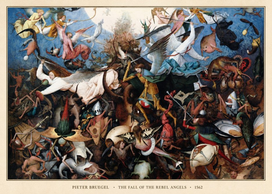 Pieter Bruegel The Fall of the Rebel Angels I No6 - Plakat