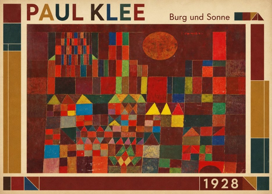 Paul Klee Burg Und Sonne No1 - Plakat