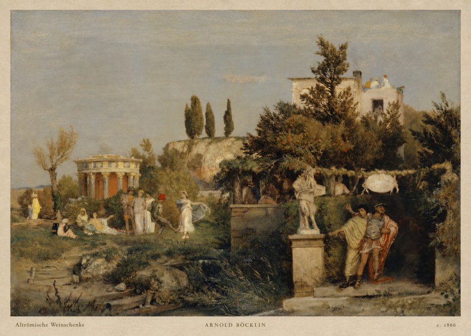 Arnold Böcklin Altrömische Weinschenke No2 - Plakat