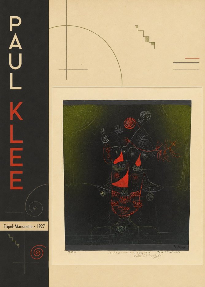 Paul Klee Tripel-marionette No2 - Plakat