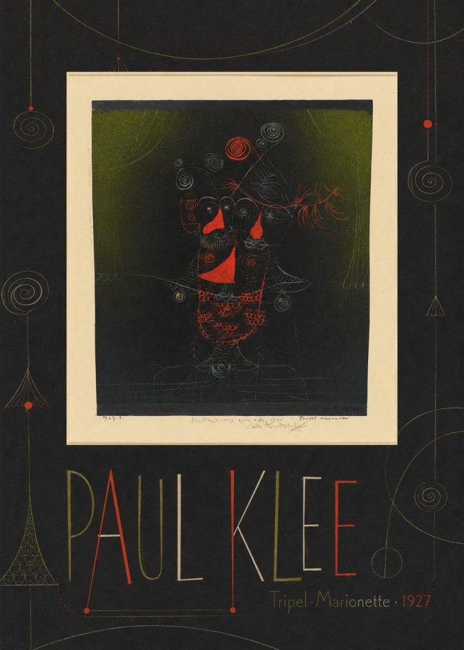 Paul Klee Tripel-marionette No4 - Plakat