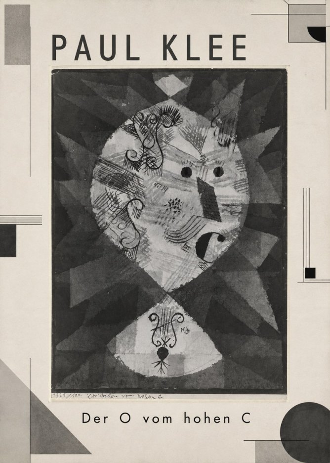 Paul Klee Der O Vom Hohen C No1 - Plakat