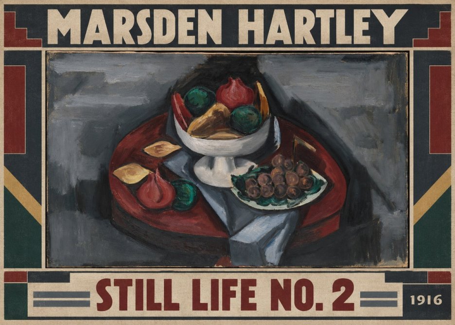 Marsden Hartley Still Life No. 2 No1 - Plakat