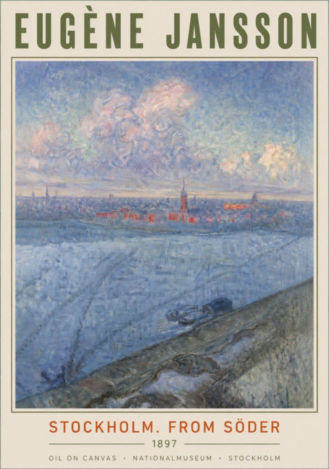 Eugène Jansson Stockholm. from Söder No4 - Plakat