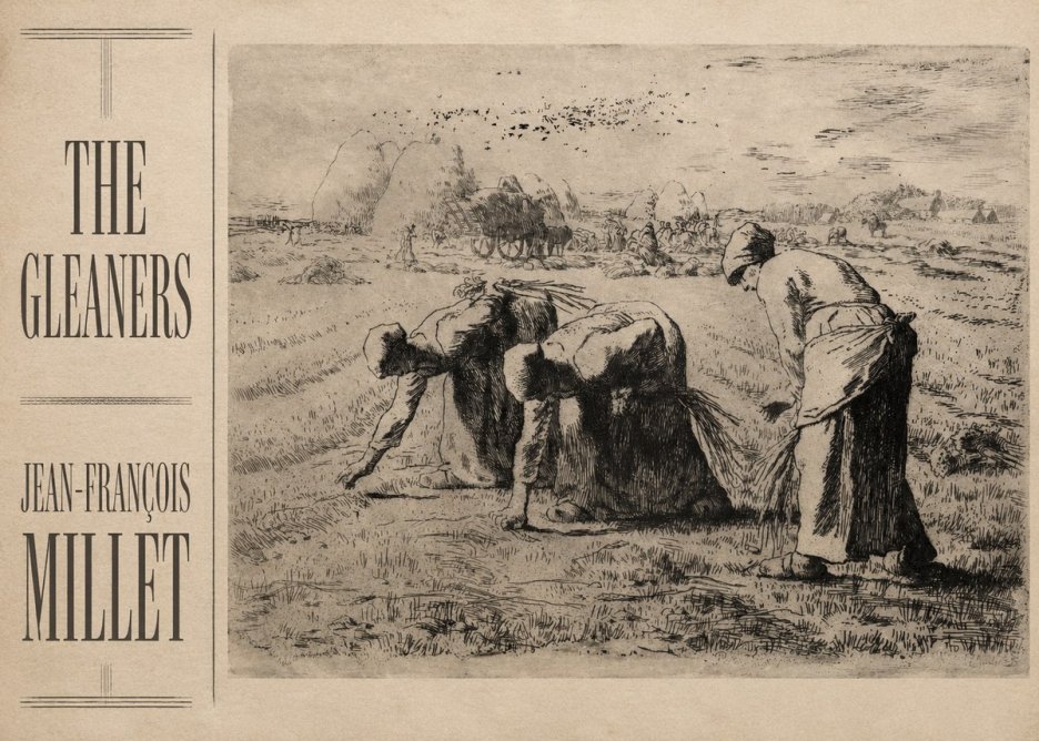 Jean-François Millet The Gleaners No2 - Plakat