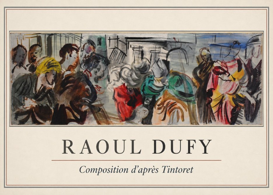Raoul Dufy Composition D'après Tintoret No1 - Plakat
