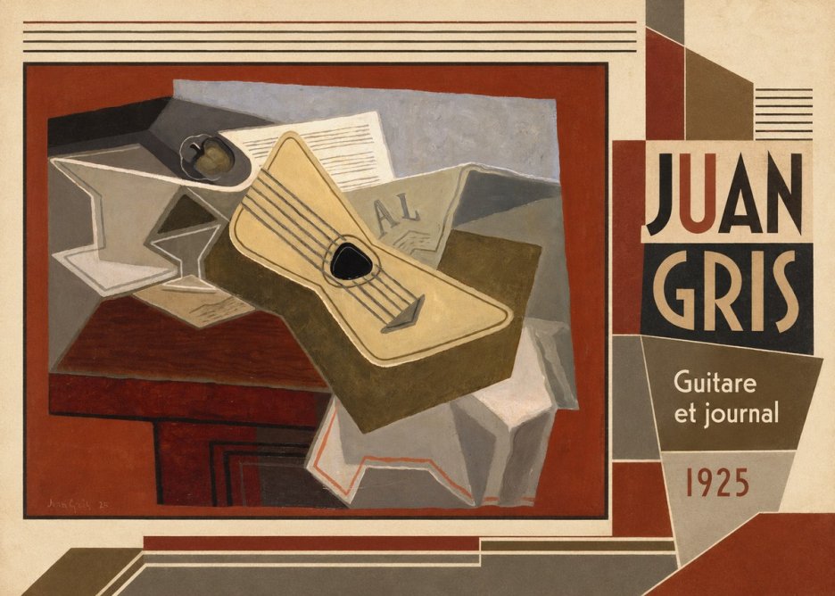 Juan Gris Guitare Et Journal No4 - Plakat