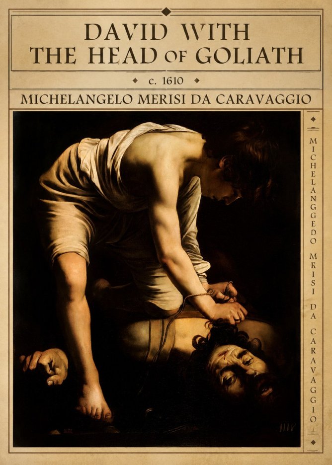 Michelangelo Merisi da Caravaggio David with the Head of Goliath I No5 - Plakat