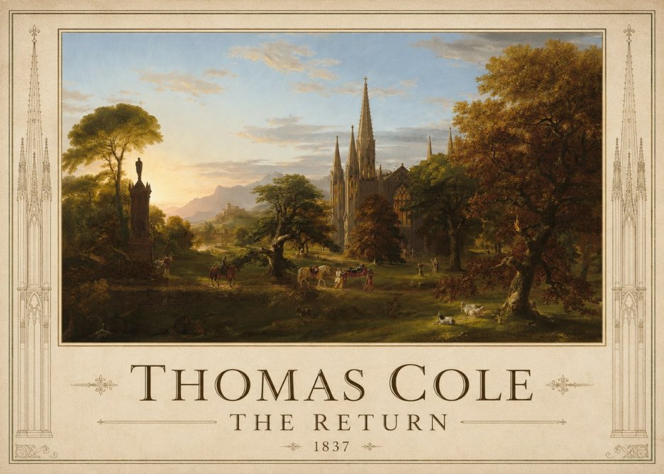 Thomas Cole The Return I No1 - Plakat