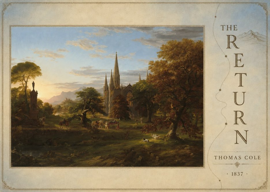 Thomas Cole The Return I No6 - Plakat