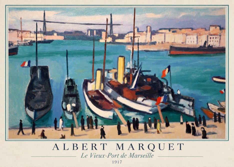 Albert Marquet Le Vieux-port De Marseille No1 - Plakat