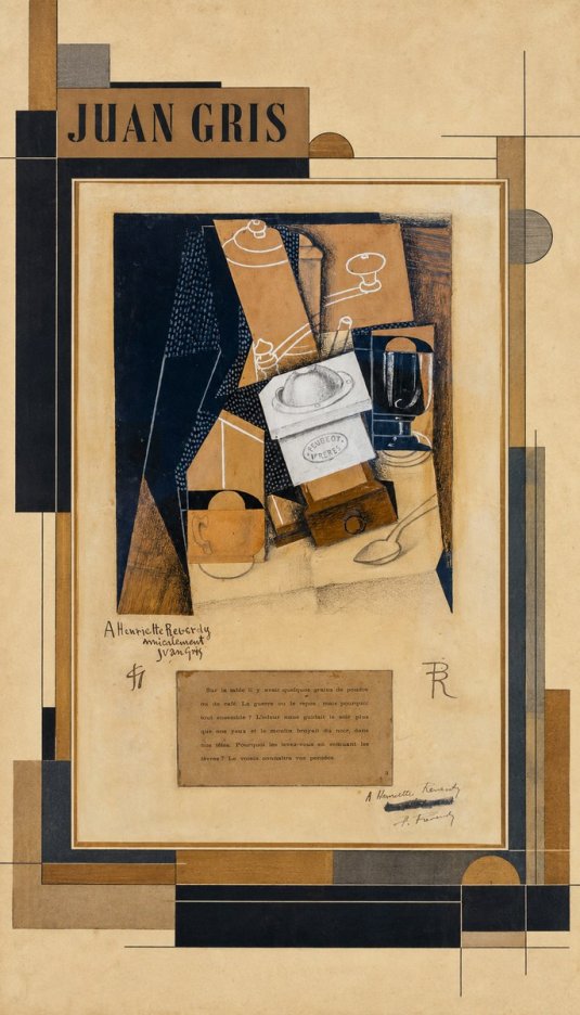 Juan Gris Still Life with Coffee Grinder I No5 - Plakat