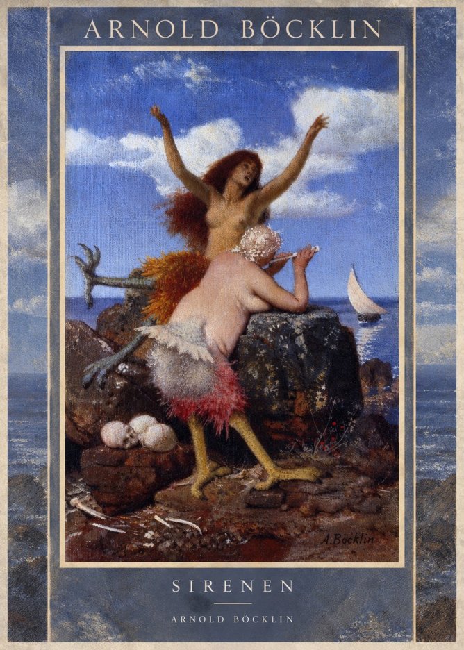 Arnold Böcklin Sirenen No5 - Plakat