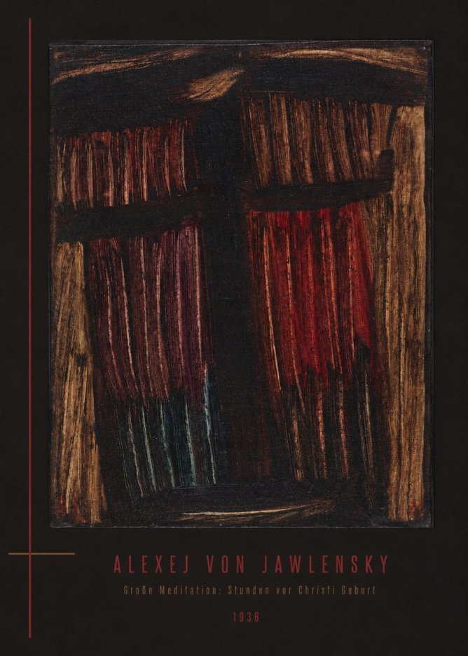 Alexej von Jawlensky Große Meditation: Stunden Vor Christi Geburt No4 - Plakat