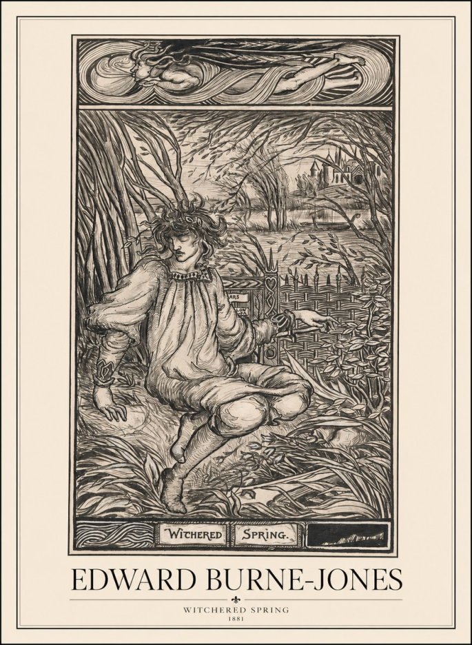 Edward Burne-Jones Withered Spring No1 - Plakat