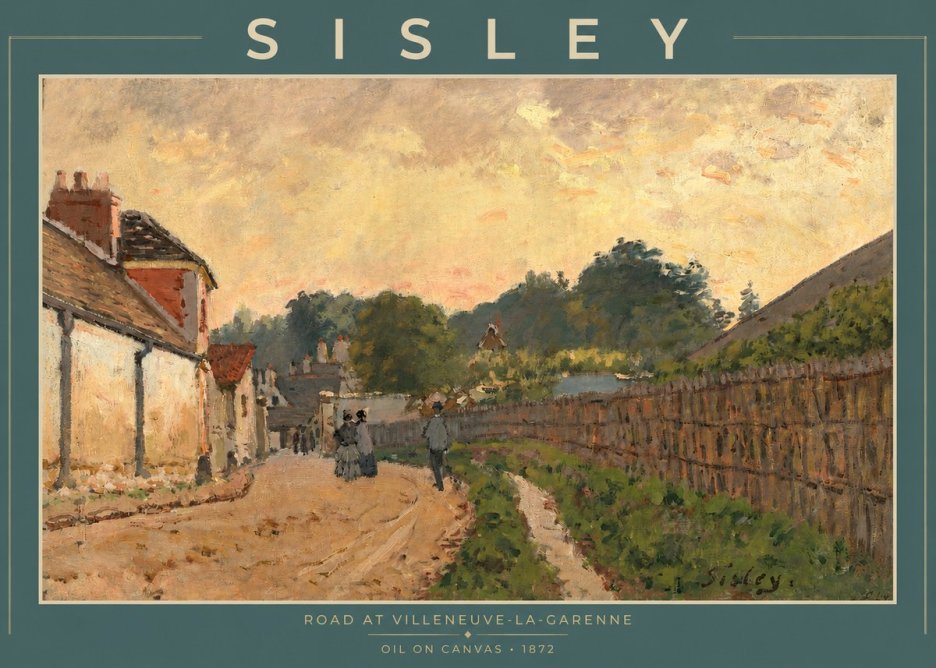 Sisley Road at Villeneuve-la-garenne No2 - Plakat