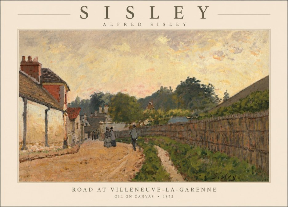Sisley Road at Villeneuve-la-garenne No5 - Plakat
