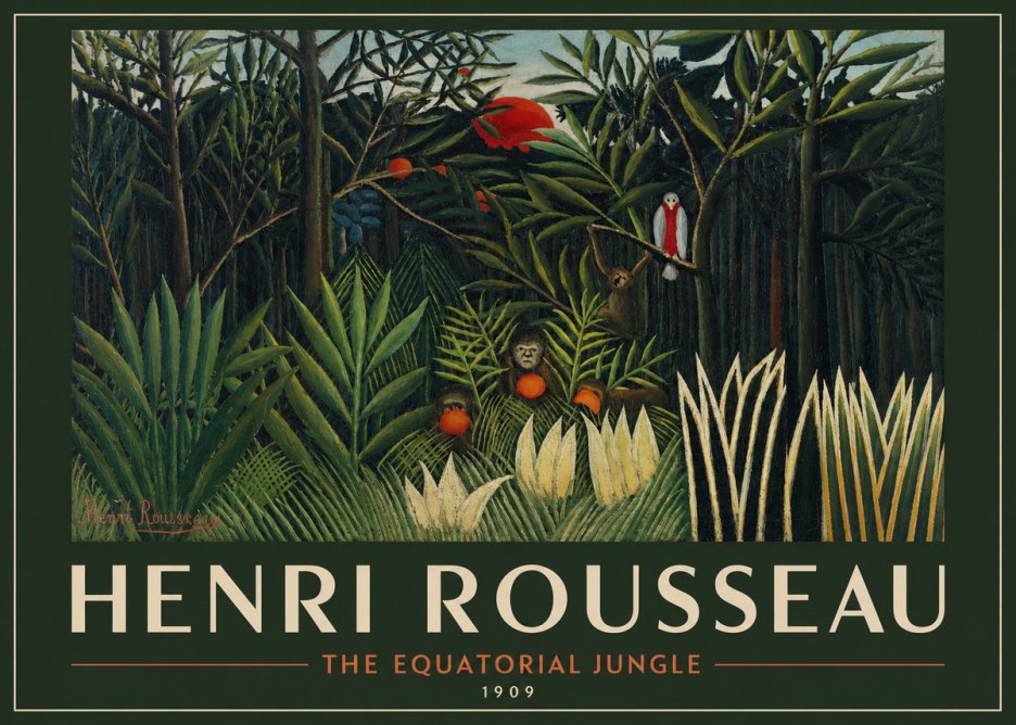 Rousseau The Equatorial Jungle I No2 - Plakat