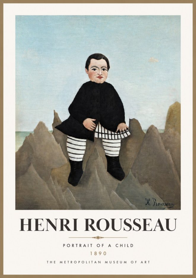 Rousseau Portrait of a Boy No3 - Plakat