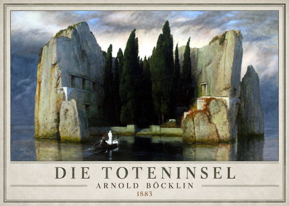 Arnold Böcklin Die Toteninsel I No1 - Plakat