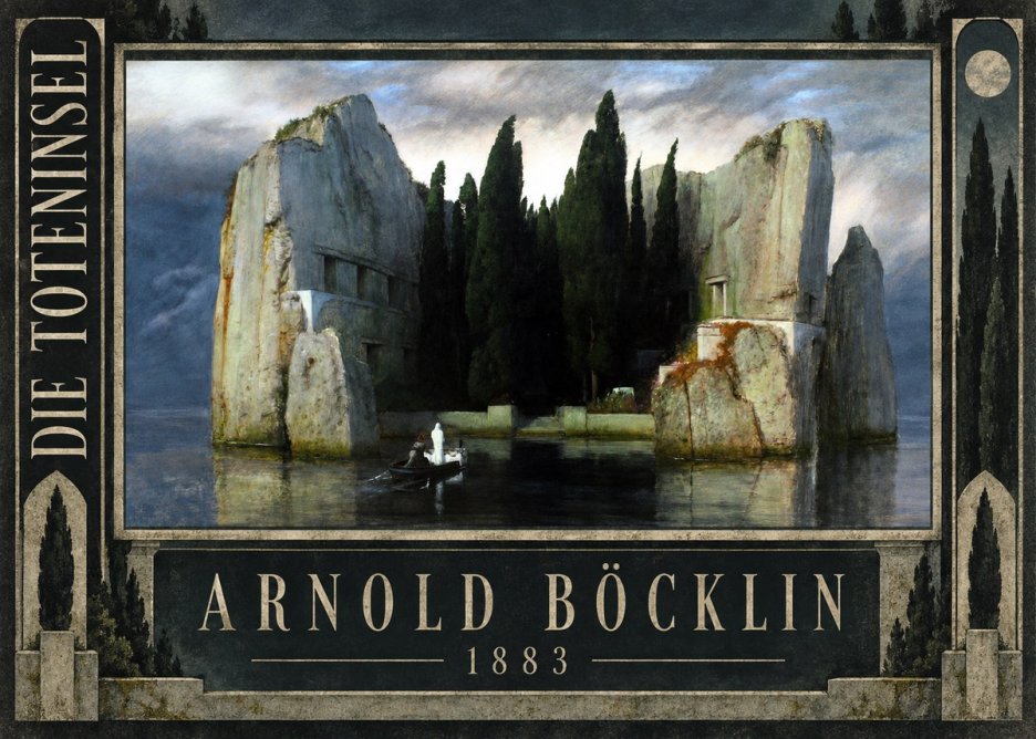 Arnold Böcklin Die Toteninsel I No2 - Plakat