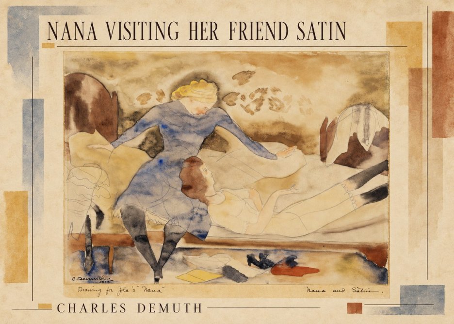Charles Demuth Nana Visiting Her Friend Satin No2 - Plakat