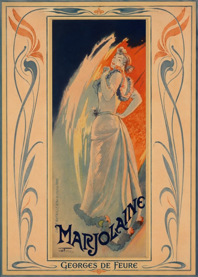 Georges de Feure Marjolaine No1 - Plakat