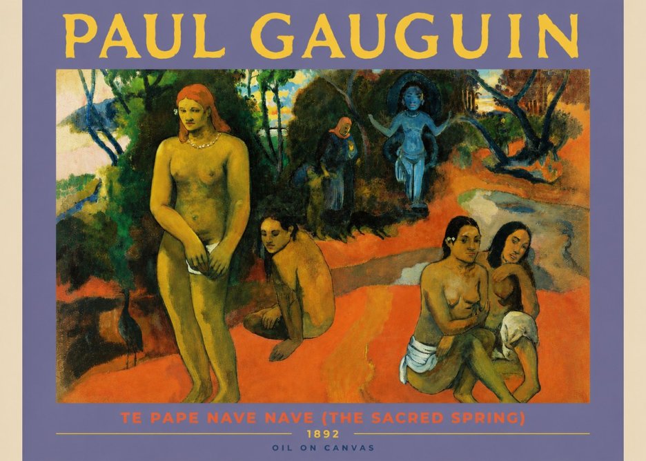 Paul Gauguin Te Pape Nave Nave (the Sacred Spring) No4 - Plakat