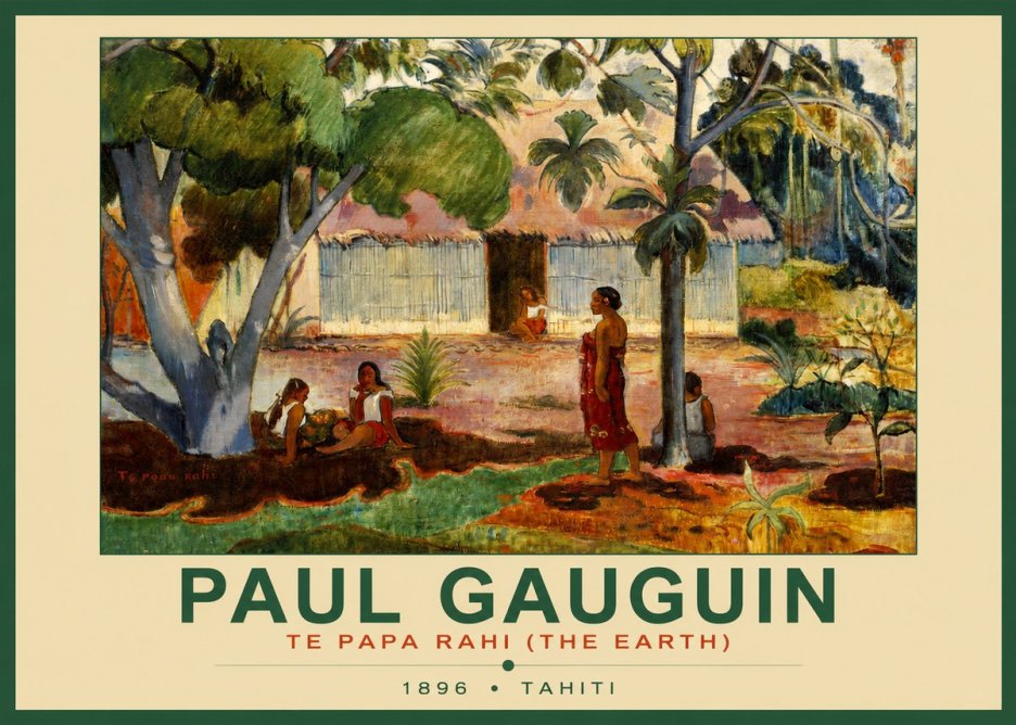 Paul Gauguin Te Papa Rahi (the Earth) No2 - Plakat