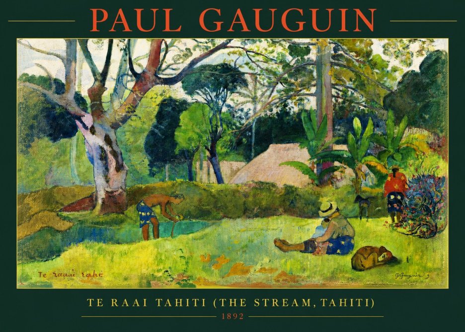 Paul Gauguin Te Ra'ai Rahi (the Great Pond) No3 - Plakat