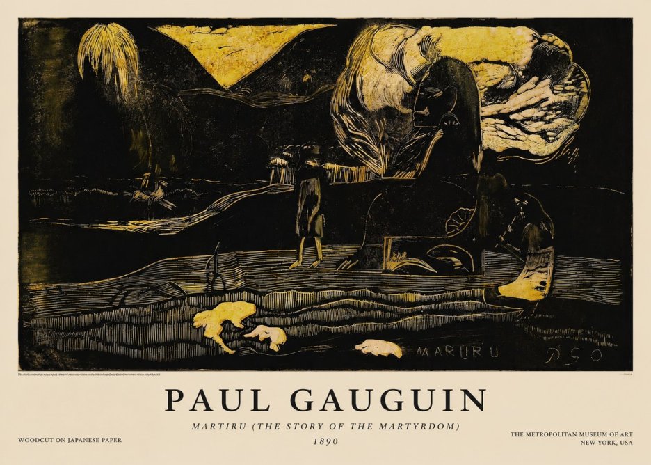 Paul Gauguin Mairit U No5 - Plakat