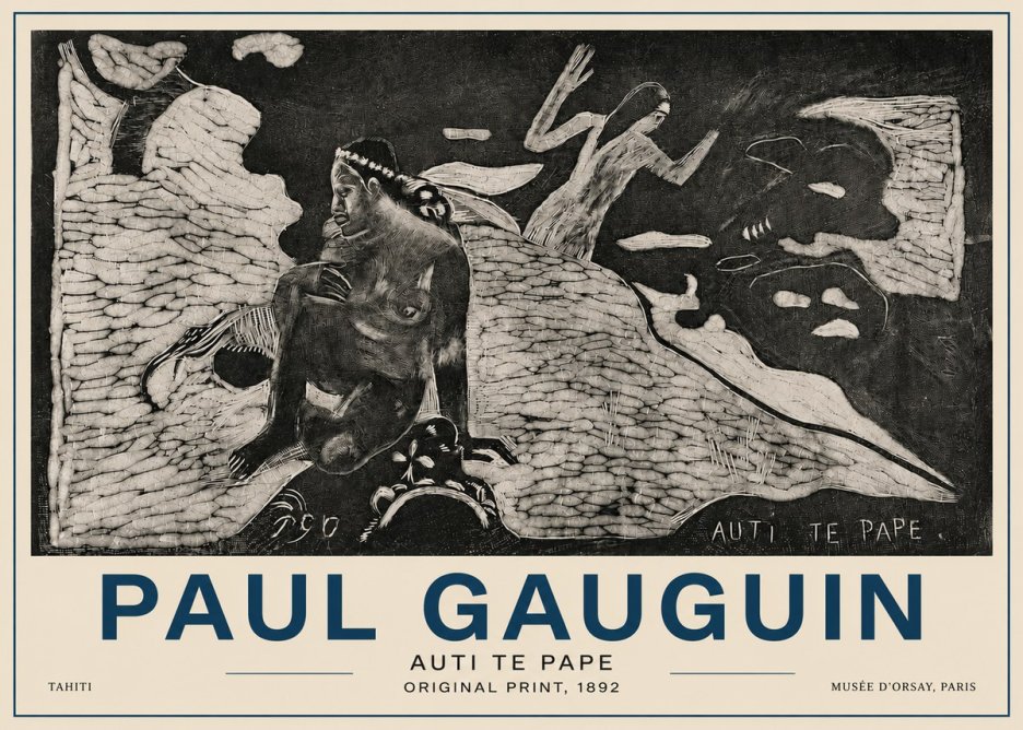 Paul Gauguin Auti Te Pape No4 - Plakat