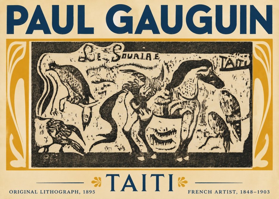 Paul Gauguin Taiti No5 - Plakat