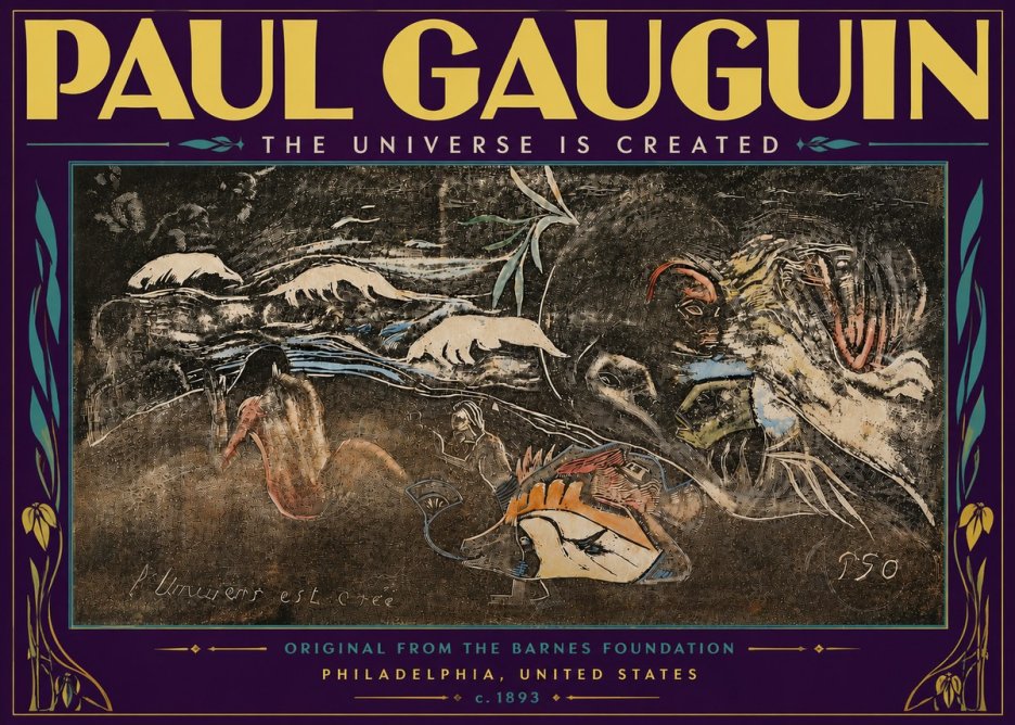 Paul Gauguin The Universe Is Created II No6 - Plakat